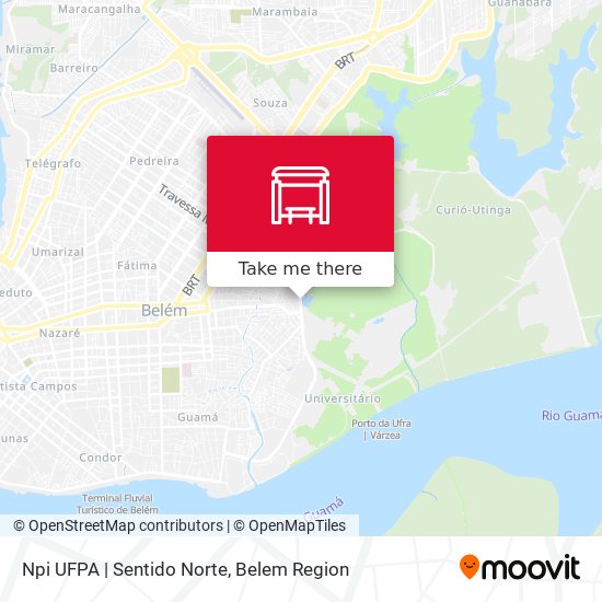 Mapa Npi UFPA | Sentido Norte