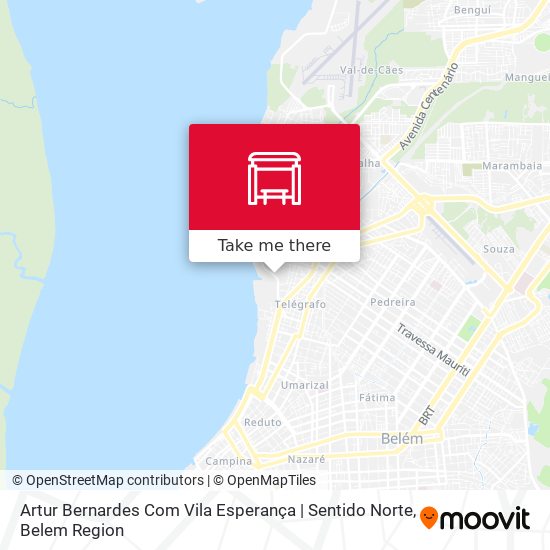 Artur Bernardes Com Vila Esperança | Sentido Norte map