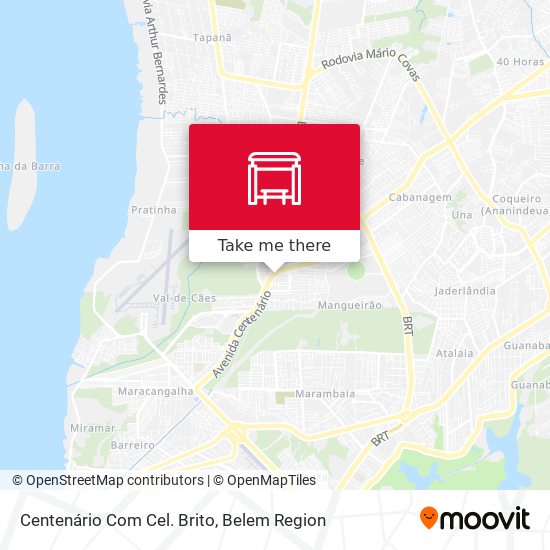 Centenário Com Cel. Brito map