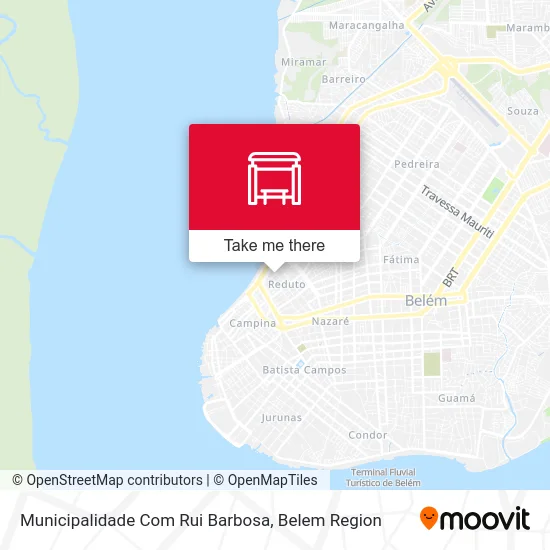 Municipalidade Com Rui Barbosa map