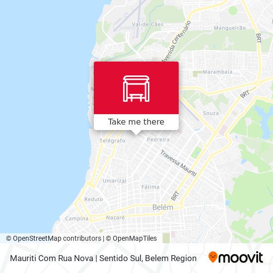 Mauriti Com Rua Nova | Sentido Sul map