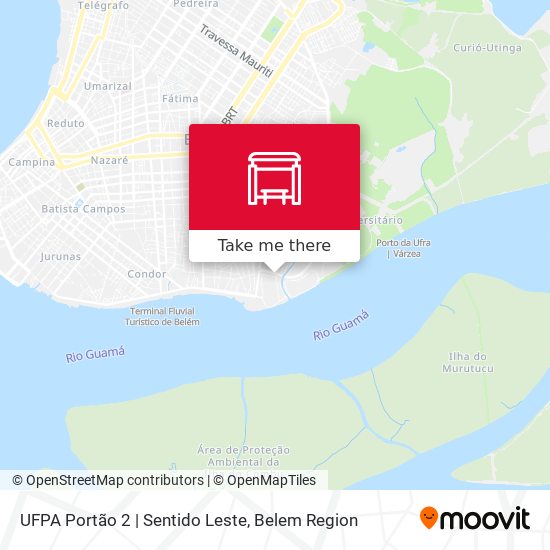 Mapa UFPA Portão 2 | Sentido Leste