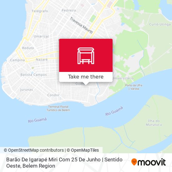 Barão De Igarapé Miri Com 25 De Junho | Sentido Oeste map