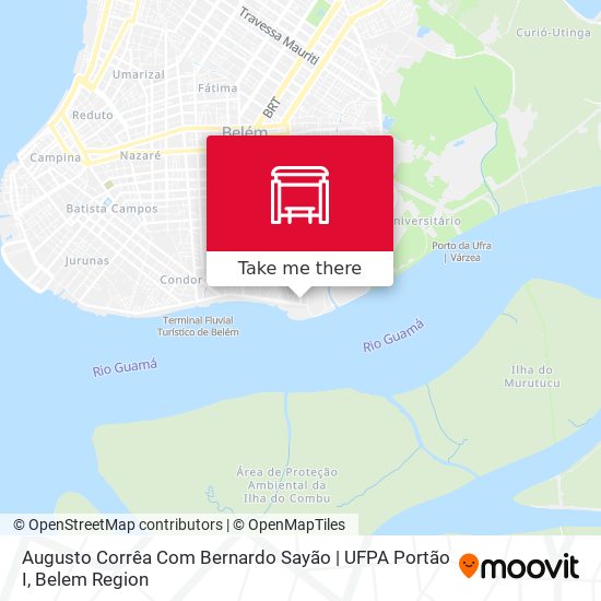 Augusto Corrêa Com Bernardo Sayão | UFPA Portão I map