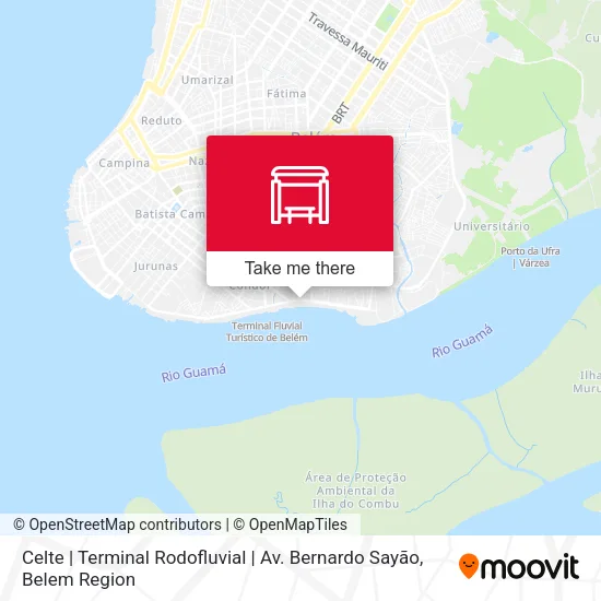 Celte | Terminal Rodofluvial | Av. Bernardo Sayão map