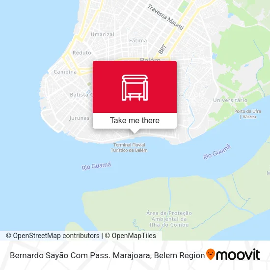 Bernardo Sayão Com Pass. Marajoara map