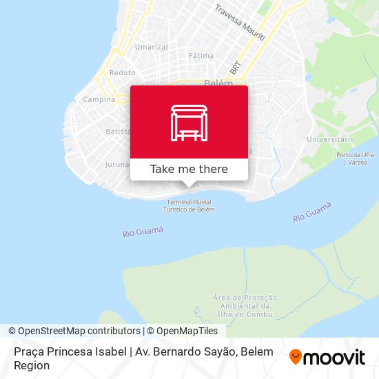 Mapa Praça Princesa Isabel | Av. Bernardo Sayão