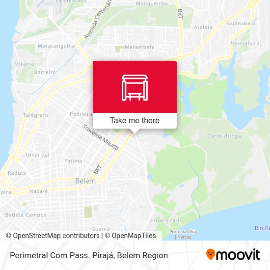Perimetral Com Pass. Pirajá map