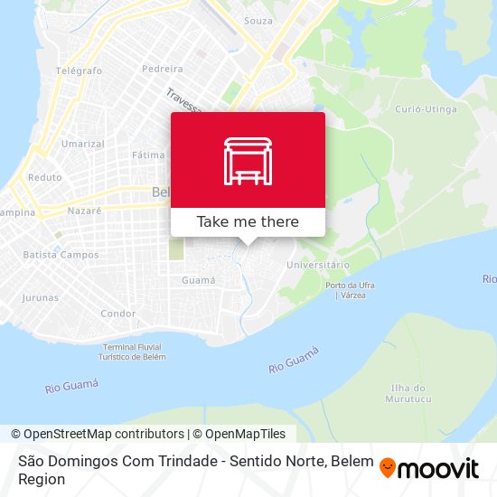 Mapa São Domingos Com Trindade - Sentido Norte