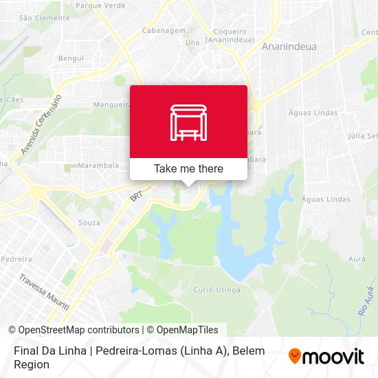 Final Da Linha | Pedreira-Lomas (Linha A) map