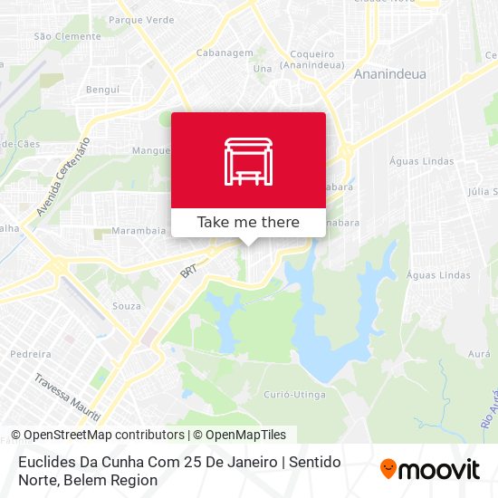 Euclides Da Cunha Com 25 De Janeiro | Sentido Norte map