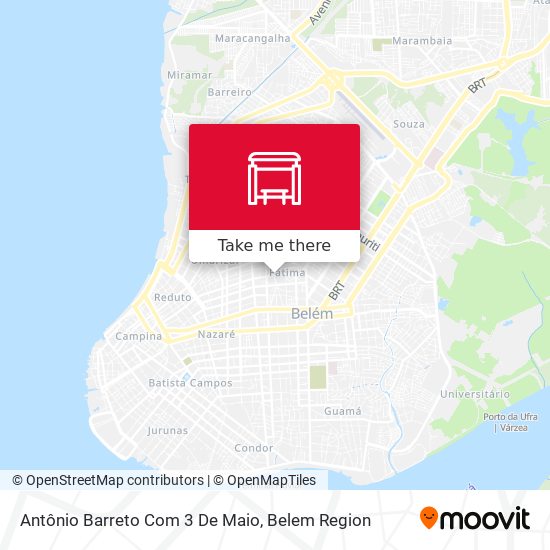 Antônio Barreto Com 3 De Maio map