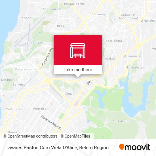 Tavares Bastos Com Viela D'Alice map