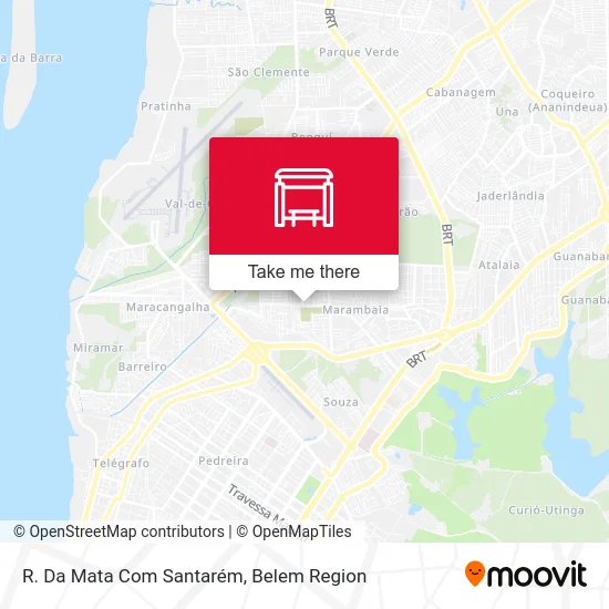 R. Da Mata Com Santarém map