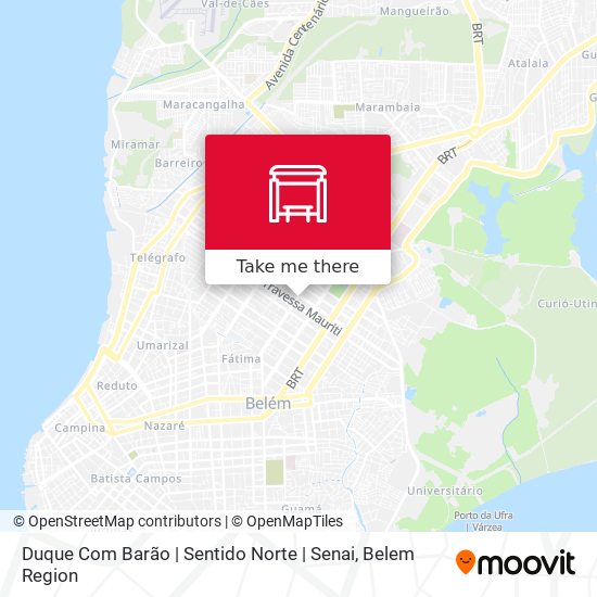 Mapa Duque Com Barão | Sentido Norte | Senai