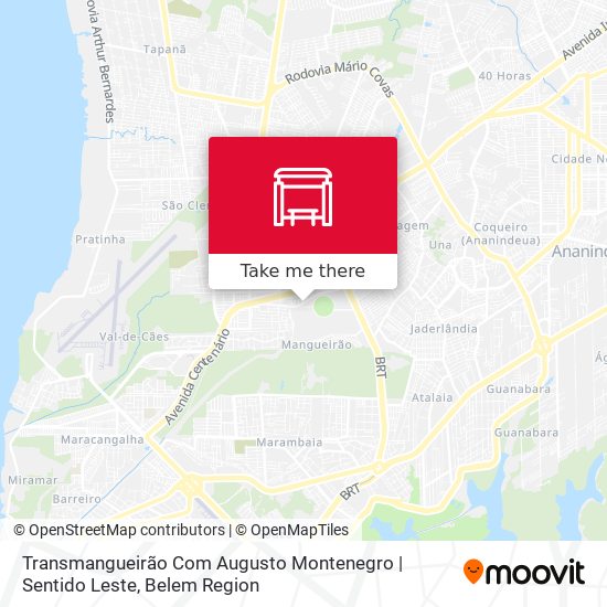 Transmangueirão Com Augusto Montenegro | Sentido Leste map