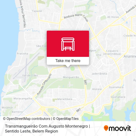 Transmangueirão Com Augusto Montenegro | Sentido Leste map