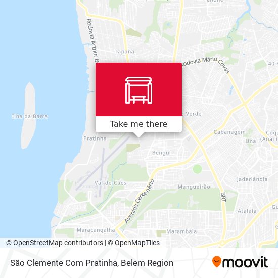São Clemente Com Pratinha map