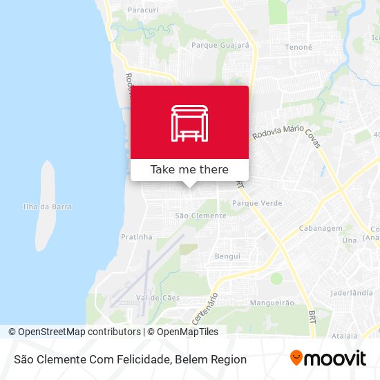 São Clemente Com Felicidade map