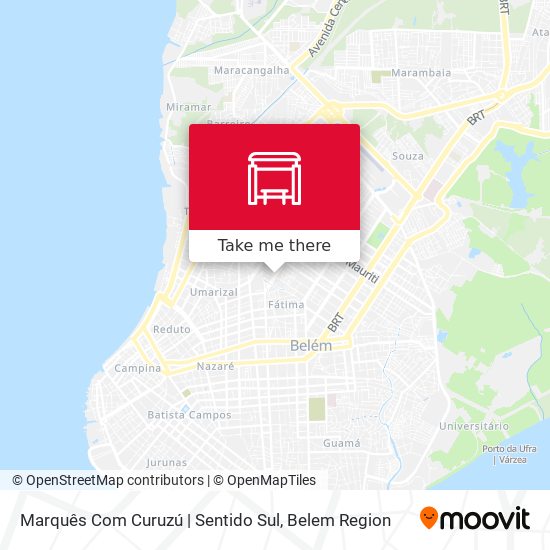 Marquês Com Curuzú | Sentido Sul map