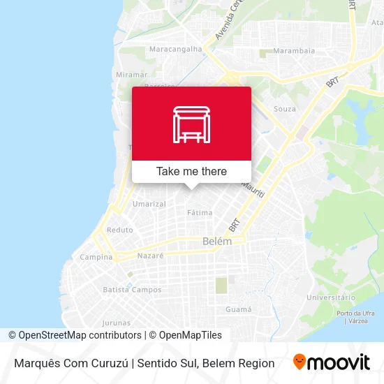Marquês Com Curuzú | Sentido Sul map