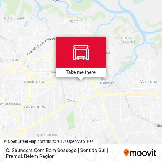 C. Saunders Com Bom Sossego | Sentido Sul | Premol map