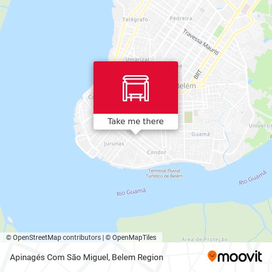 Apinagés Com São Miguel map