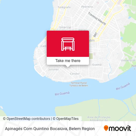Apinagés Com Quintino Bocaiúva map