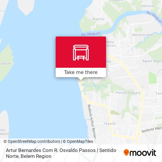 Artur Bernardes Com R. Osvaldo Passos | Sentido Norte map