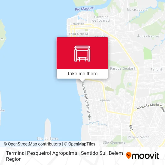 Terminal Pesqueiro| Agropalma | Sentido Sul map