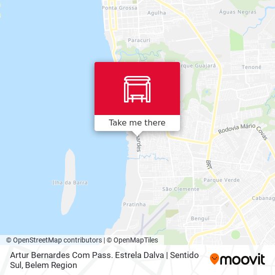 Artur Bernardes Com Pass. Estrela Dalva | Sentido Sul map