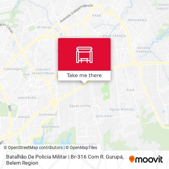 Batalhão De Polícia Militar | Br-316 Com R. Gurupá map