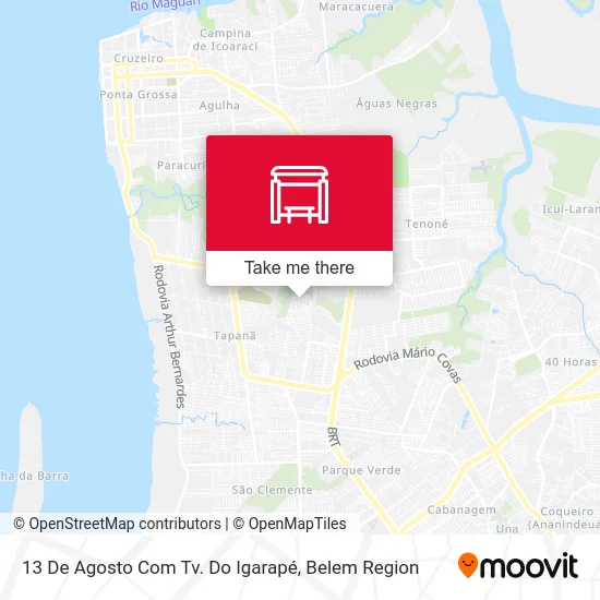 13 De Agosto Com Tv. Do Igarapé map