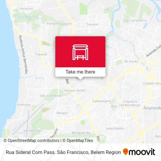 Rua Sideral Com Pass. São Francisco map