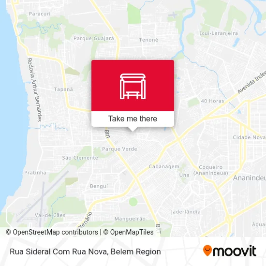 Rua Sideral Com Rua Nova map