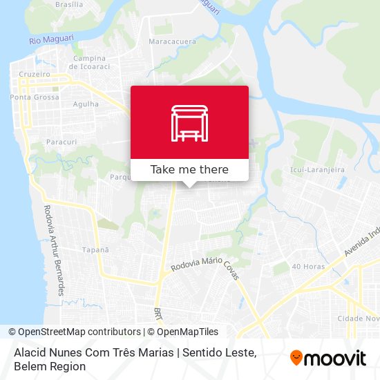 Alacid Nunes Com Três Marias | Sentido Leste map