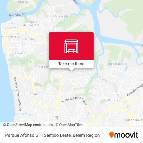 Parque Afonso Gil | Sentido Leste map
