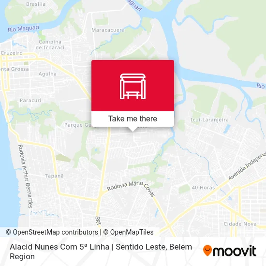 Alacid Nunes Com 5ª Linha | Sentido Leste map
