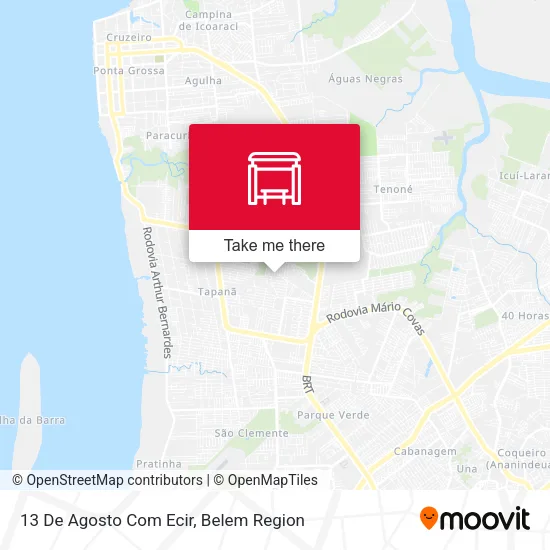 13 De Agosto Com Ecir map