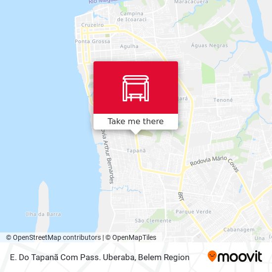 E. Do Tapanã Com Pass. Uberaba map