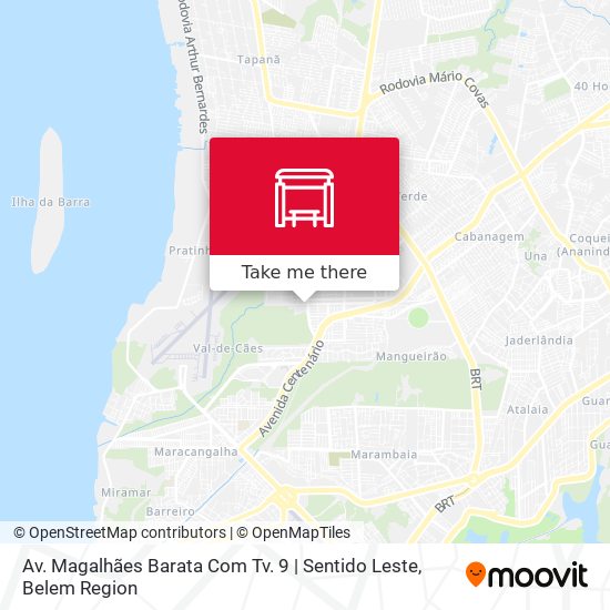 Av. Magalhães Barata Com Tv. 9 | Sentido Leste map