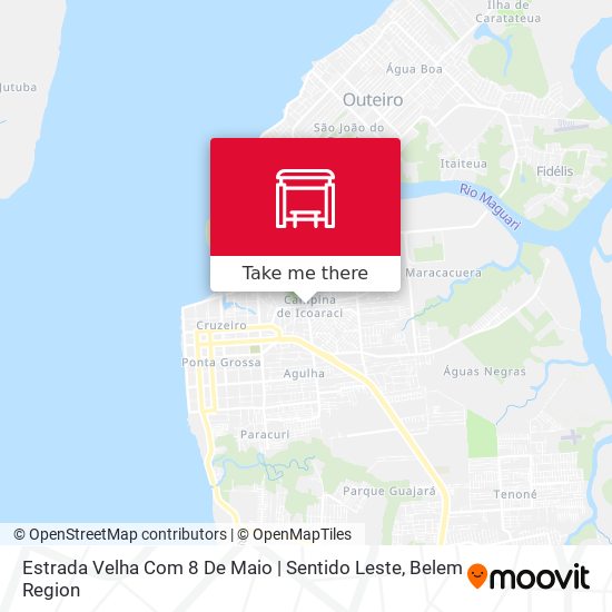 Estrada Velha Com 8 De Maio | Sentido Leste map