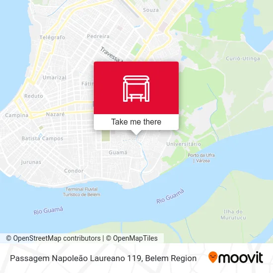 Passagem Napoleão Laureano 119 map