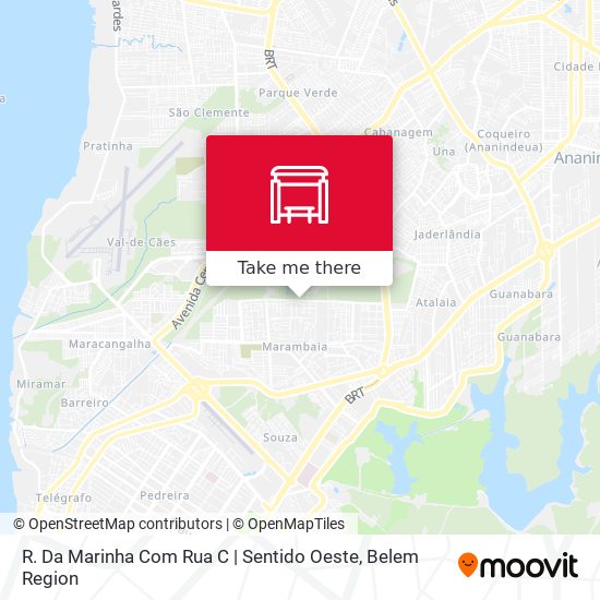 R. Da Marinha Com Rua C | Sentido Oeste map