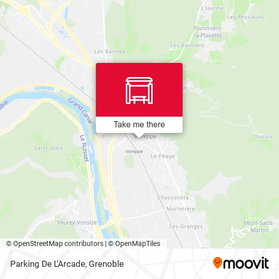 Parking De L'Arcade map
