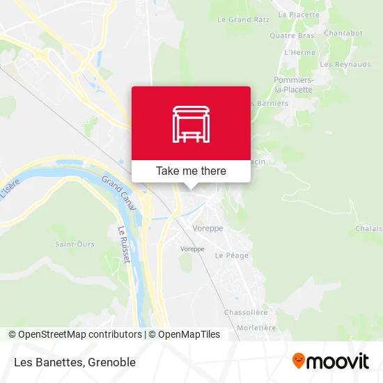 Les Banettes map