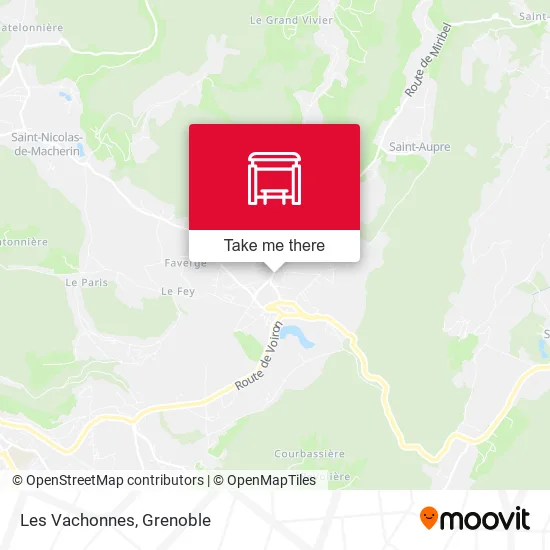 Les Vachonnes map
