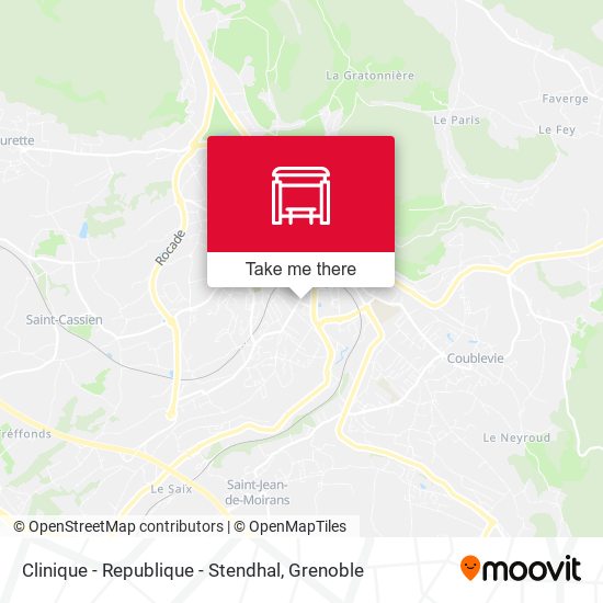 Clinique - Republique - Stendhal map