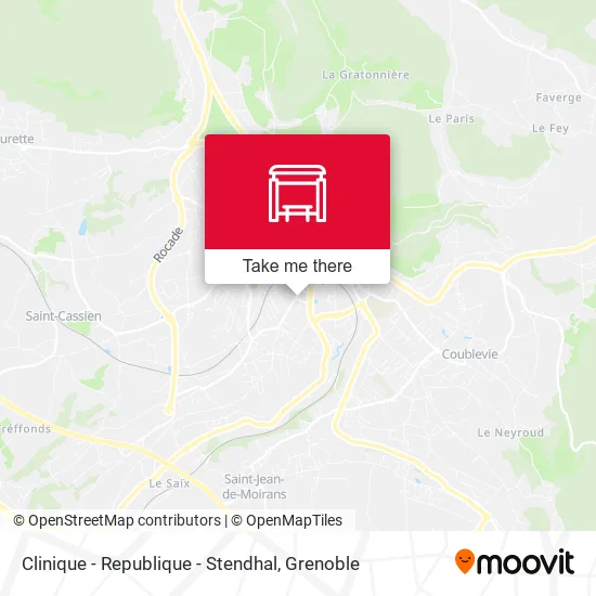 Clinique - Republique - Stendhal map
