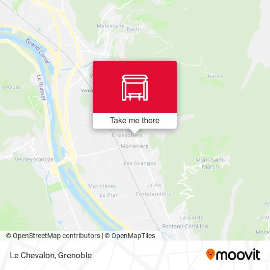 Le Chevalon map